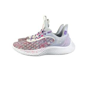 Under Armour Curry Flow 9 Grey Purple‎ Pink Mens Basketball Shoes Size 13